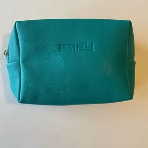 Effy New Teal Women's Cosmetic Pouch - Embossed Logo